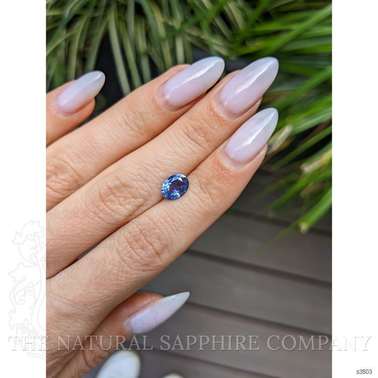 1.24 Ct. Blue Sapphire from Ceylon (Sri Lanka)