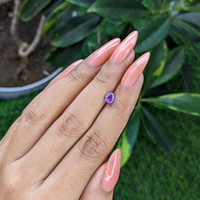 0.62 Ct. Purple Sapphire from Tanzania Life Style