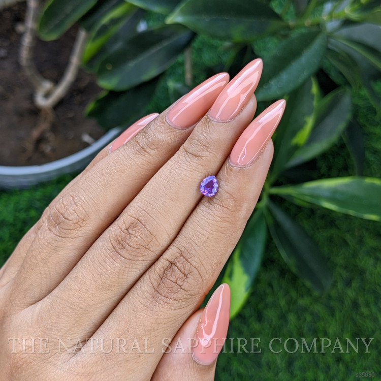 0.62 Ct. Purple Sapphire from Tanzania