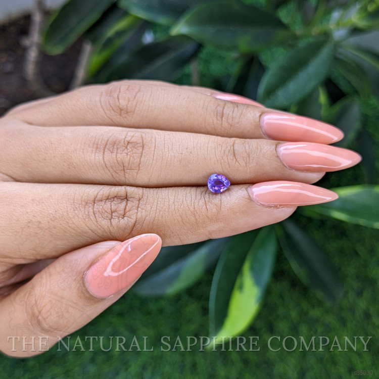 0.62 Ct. Purple Sapphire from Tanzania