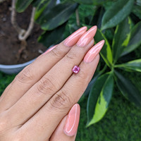 0.69 Ct. Purplish Pink Sapphire from Tanzania Life Style