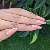 0.69 Ct. Purplish Pink Sapphire from Tanzania Life Style