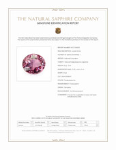 0.63 Ct. Pink Sapphire from Tanzania Scan Report