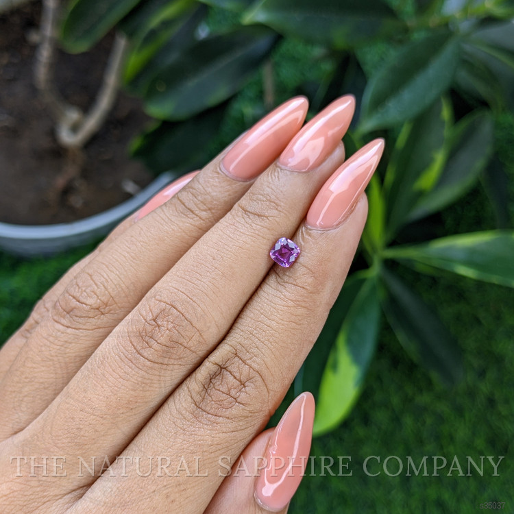 0.55 Ct. Purple Sapphire from Tanzania