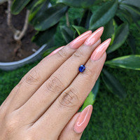 0.74 Ct. Blue Sapphire from Tanzania Life Style
