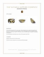 0.87 Ct. Yellowish Brown Sapphire from Madagascar Appraisal