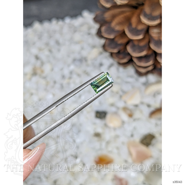 0.89 Ct. Yellowish Green Sapphire from Madagascar