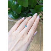 0.73 Ct. Greenish Blue Sapphire from Montana Life Style