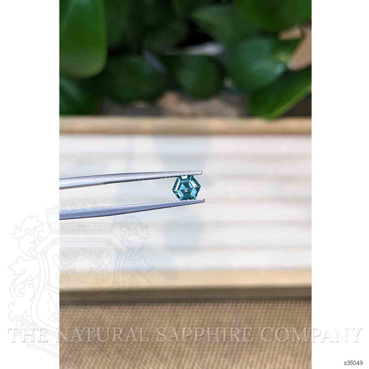 0.74 Ct. Bluish Green Sapphire from Montana
