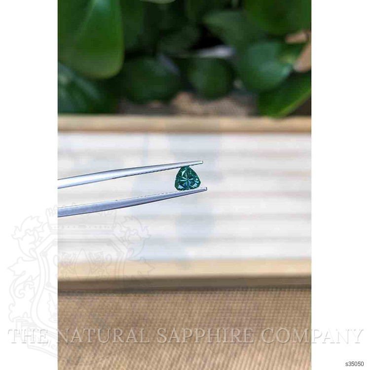 0.75 Ct. Bluish Green Sapphire from Montana