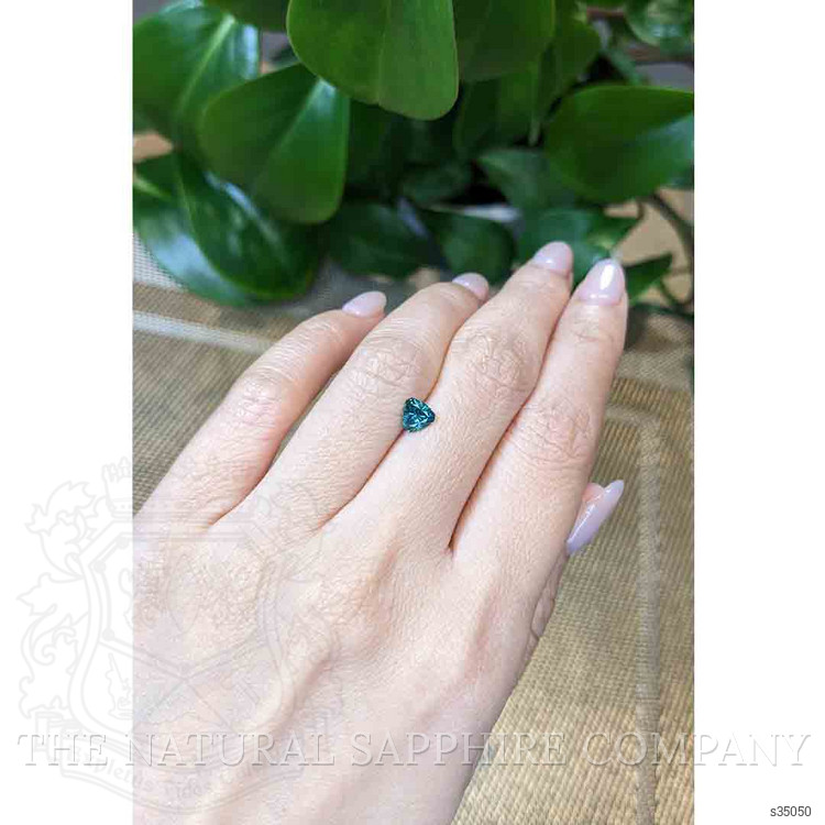 0.75 Ct. Bluish Green Sapphire from Montana