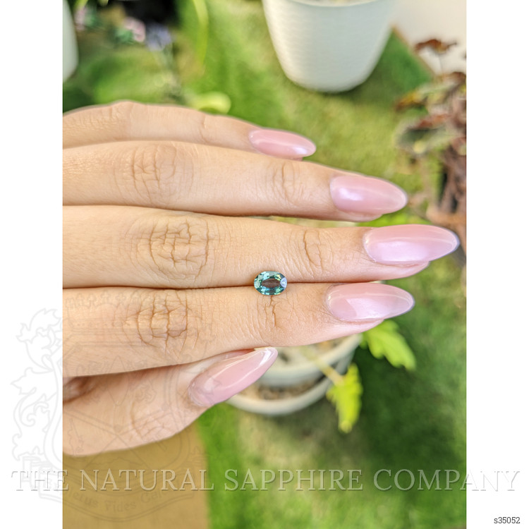 0.71 Ct. Bluish Green Sapphire from Madagascar