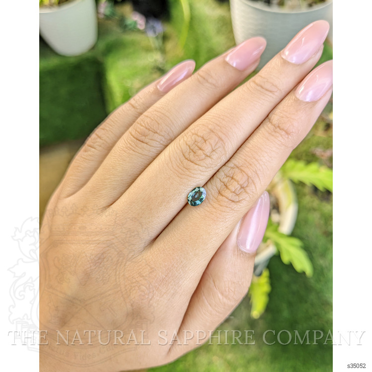 0.71 Ct. Bluish Green Sapphire from Madagascar