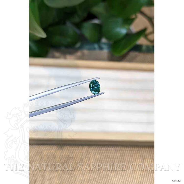 1.03 Ct. Bluish Green Sapphire from Montana