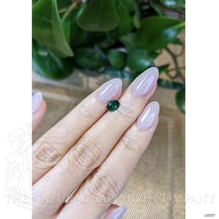 1.03 Ct. Bluish Green Sapphire from Montana