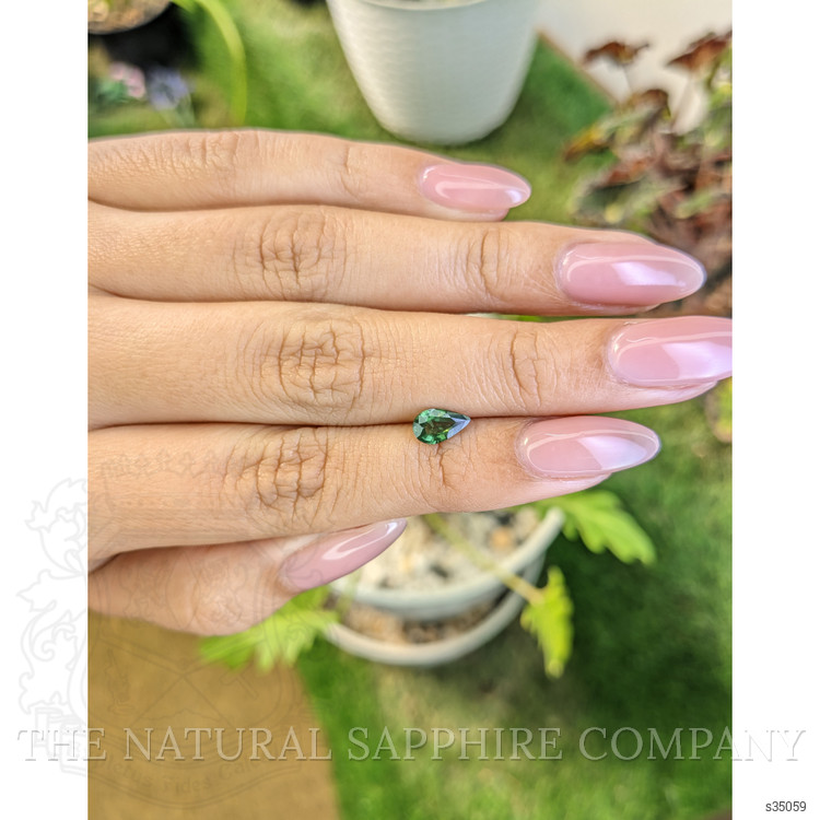 0.71 Ct. Green Sapphire from Madagascar