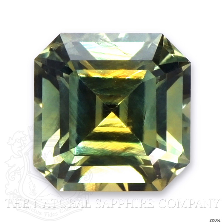 1.18 Ct. Yellowish Green Sapphire from Montana