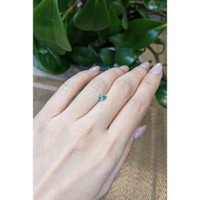 0.64 Ct. Bluish Green Sapphire from Montana Life Style