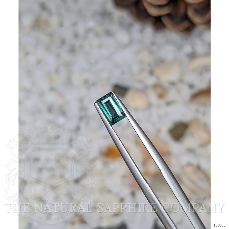 0.66 Ct. Bluish Green Sapphire from Madagascar