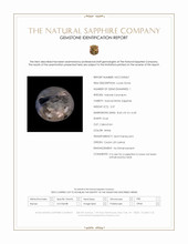 3.37 Ct. White Cabochon Sapphire from Ceylon (Sri Lanka) Scan Report