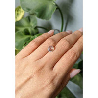 3.37 Ct. White Cabochon Sapphire from Ceylon (Sri Lanka) Life Style