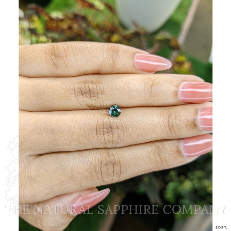 0.59 Ct. Bluish Green Sapphire from Madagascar