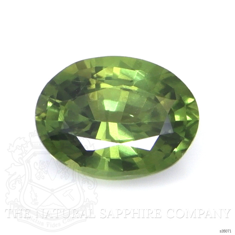0.66 Ct. Yellowish Green Sapphire from Madagascar
