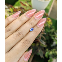 0.68 Ct. Blue Sapphire from Madagascar Life Style