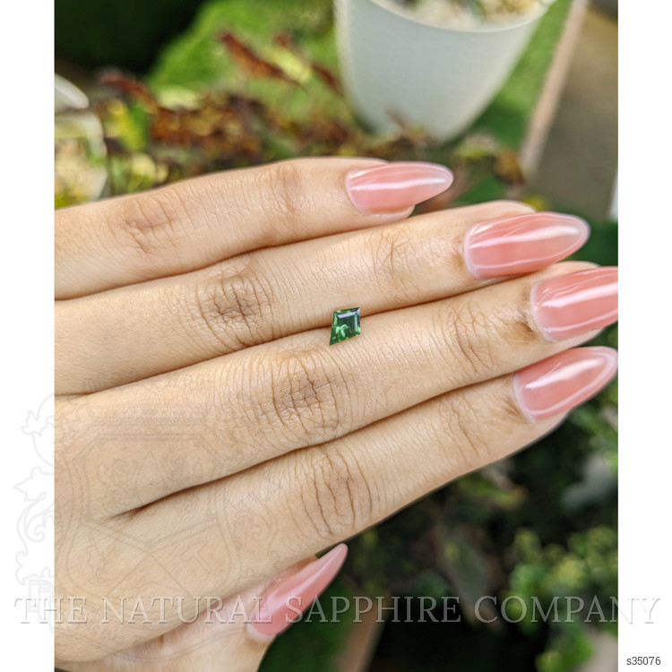 0.58 Ct. Green Sapphire from Madagascar