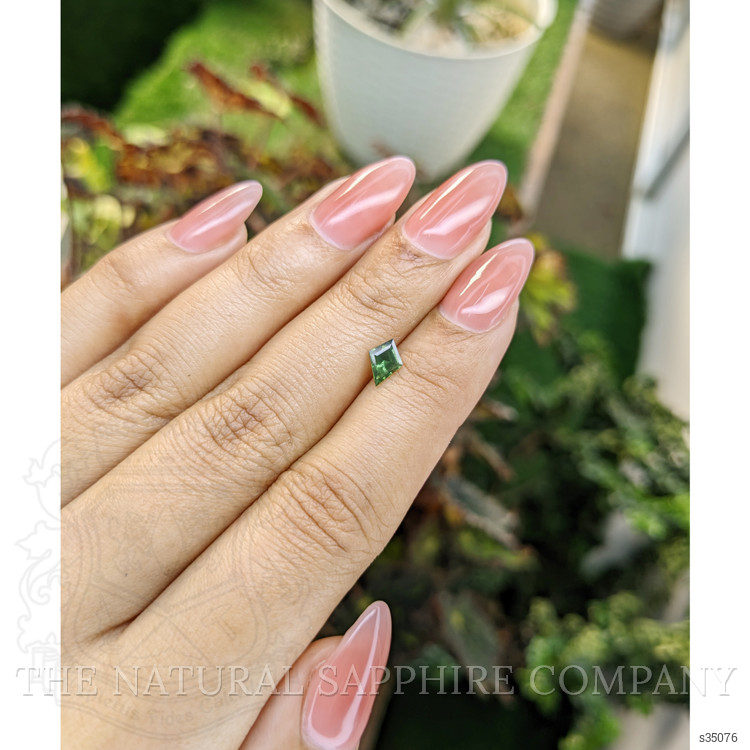 0.58 Ct. Green Sapphire from Madagascar