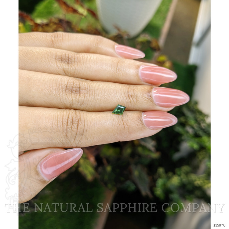 0.58 Ct. Green Sapphire from Madagascar