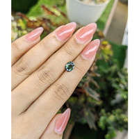 1.66 Ct. Green Sapphire from Madagascar Life Style