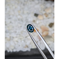 1.14 Ct. Greenish Blue Sapphire from Madagascar Life Style