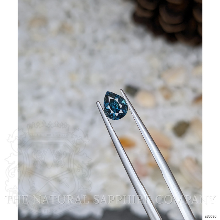 0.83 Ct. Greenish Blue Sapphire from Madagascar