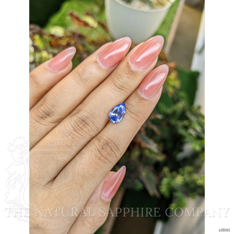 2.06 Ct. Blue Sapphire from Ceylon (Sri Lanka)
