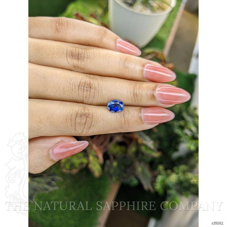 1.57 Ct. Blue Sapphire from Ceylon (Sri Lanka)