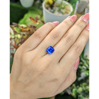 3.53 Ct. Blue Sapphire from Ceylon (Sri Lanka) Life Style