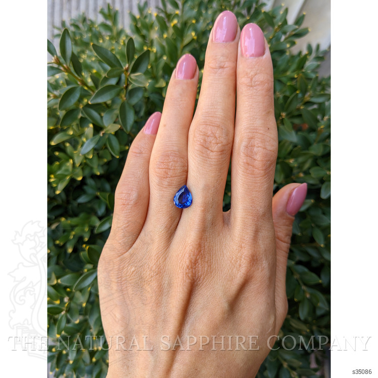 2.36 Ct. Blue Sapphire from Ceylon (Sri Lanka)