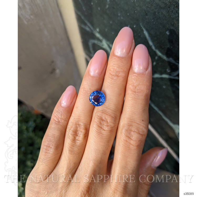 3.37 Ct. Blue Sapphire from Ceylon (Sri Lanka)