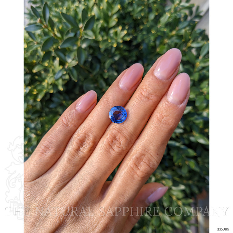 3.37 Ct. Blue Sapphire from Ceylon (Sri Lanka)