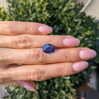 3.59 Ct. Blue Sapphire from Ceylon (Sri Lanka) Life Style