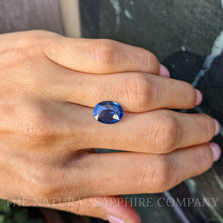 3.59 Ct. Blue Sapphire from Ceylon (Sri Lanka)