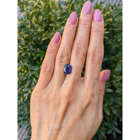 3.38 Ct. Blue Sapphire from Ceylon (Sri Lanka) Life Style