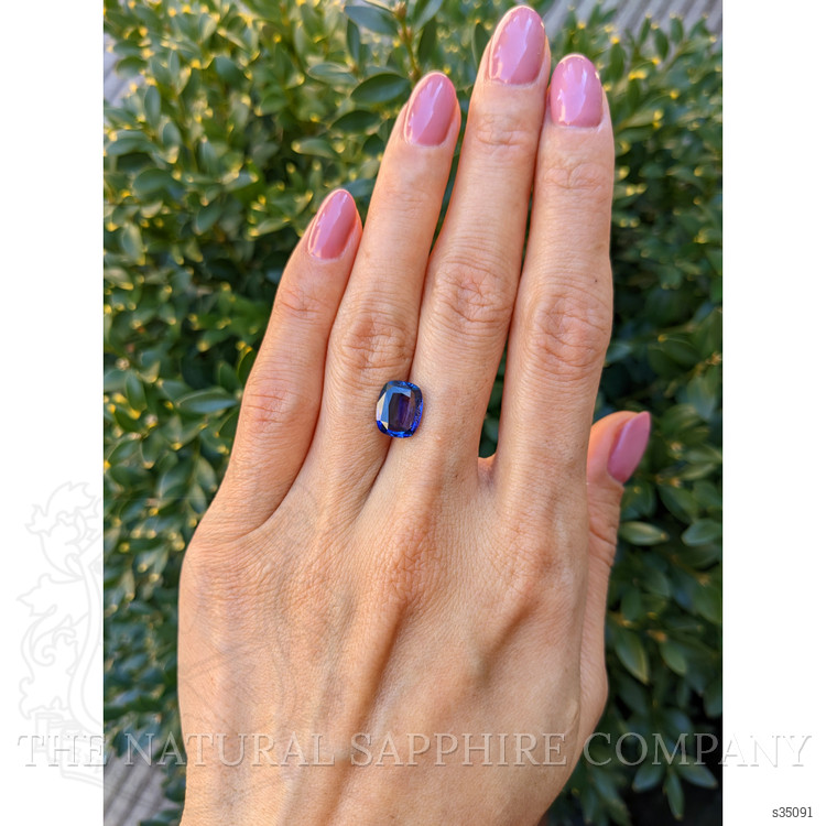 3.38 Ct. Blue Sapphire from Ceylon (Sri Lanka)