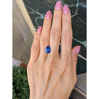 3.13 Ct. Blue Sapphire from Ceylon (Sri Lanka) Life Style