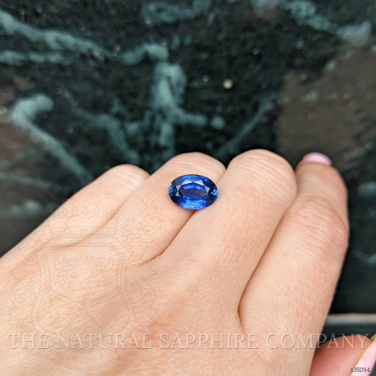 3.59 Ct. Blue Sapphire from Ceylon (Sri Lanka)