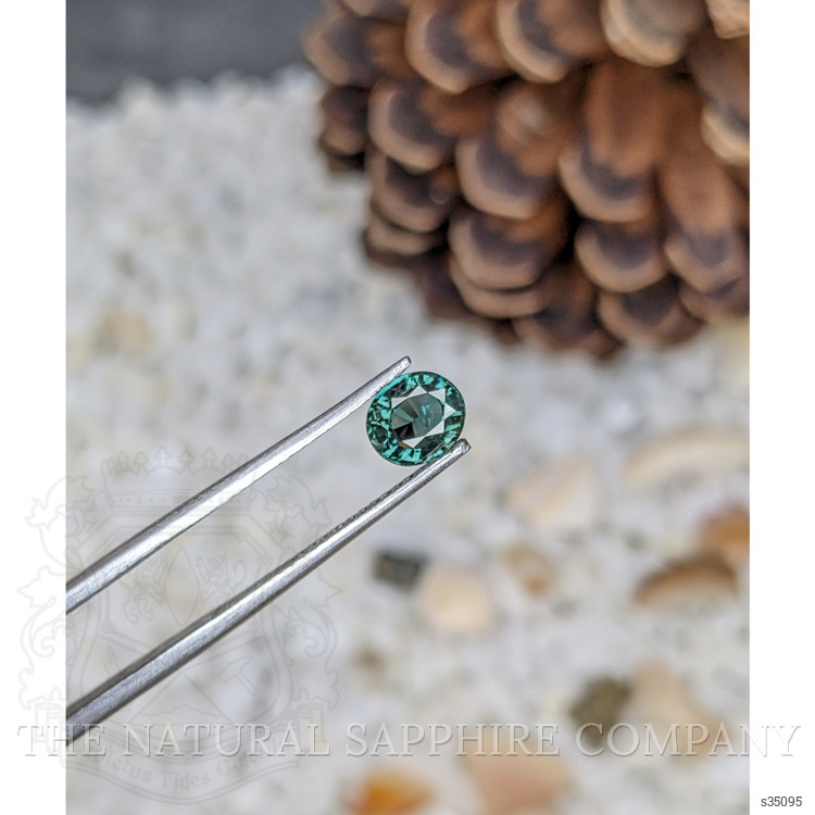 0.97 Ct. Bluish Green Sapphire from Madagascar
