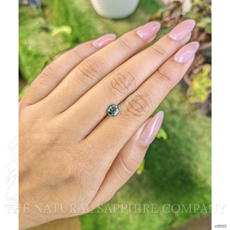 0.97 Ct. Bluish Green Sapphire from Madagascar