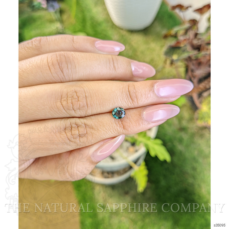 0.97 Ct. Bluish Green Sapphire from Madagascar