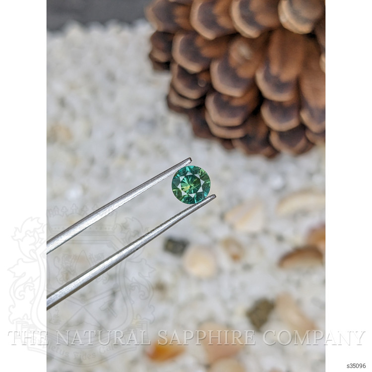 0.79 Ct. Bluish Green Sapphire from Madagascar